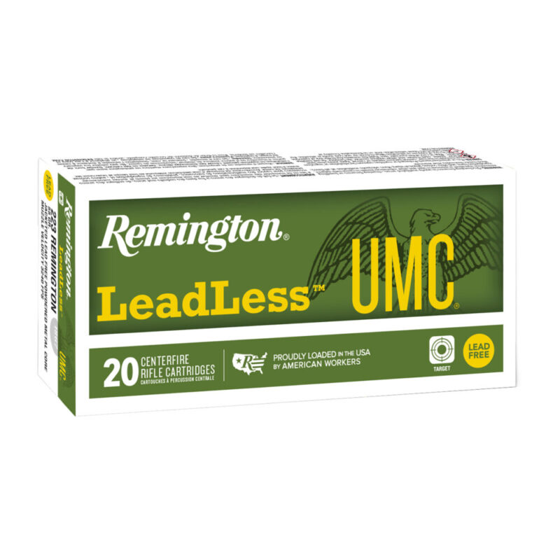 Remington UMC Leadless 223 Remington 55 Grain 20 Round Box
