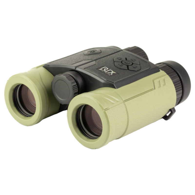RIX Tactical MK-R3000 Laser Rangefinding Binocular 8X Magnification 32MM Objective Black and Green