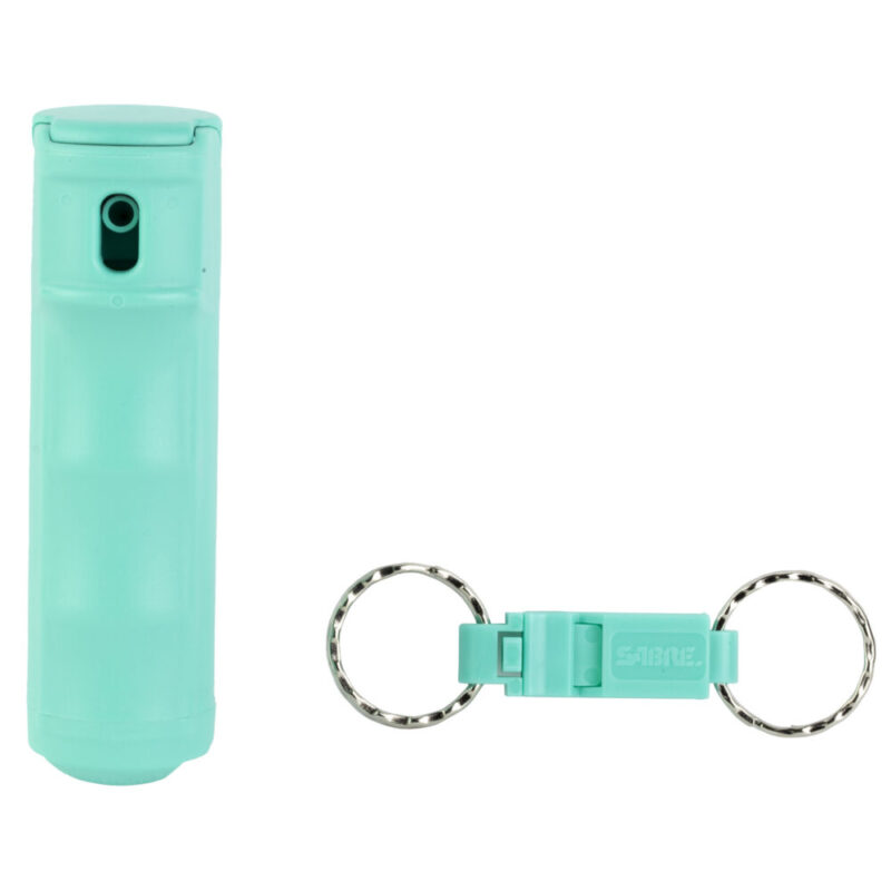 Sabre Pepper Gel with Quick Release Whistle Keychain .54 Ounces