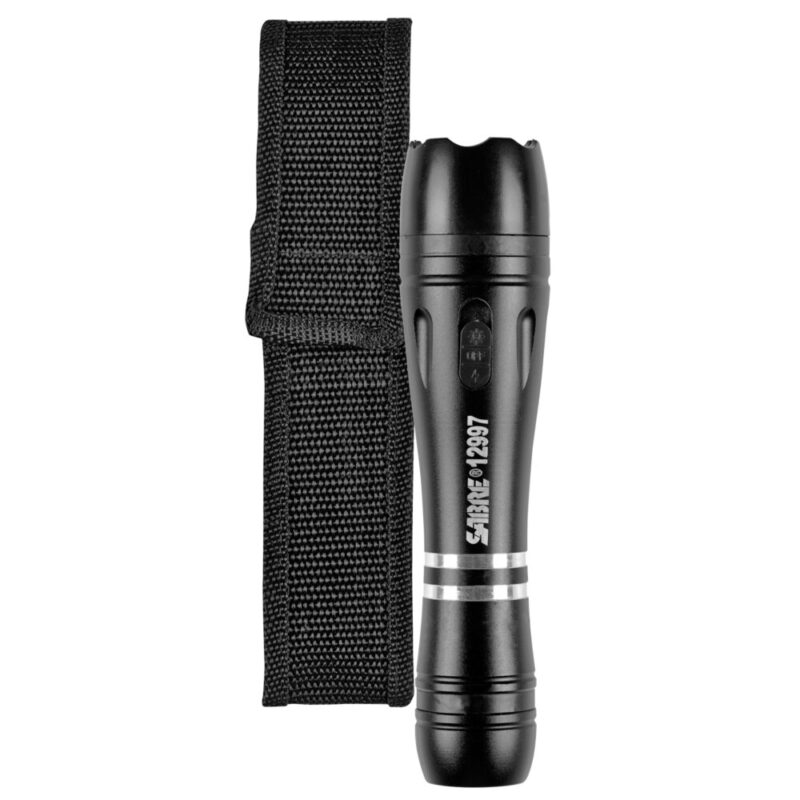 Sabre 2.517 uC Stun Gun with Flashlight and Holster Black Finish