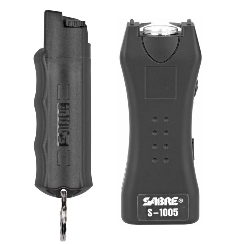 Sabre Stun Gun and Pepper Spray Package Black Color