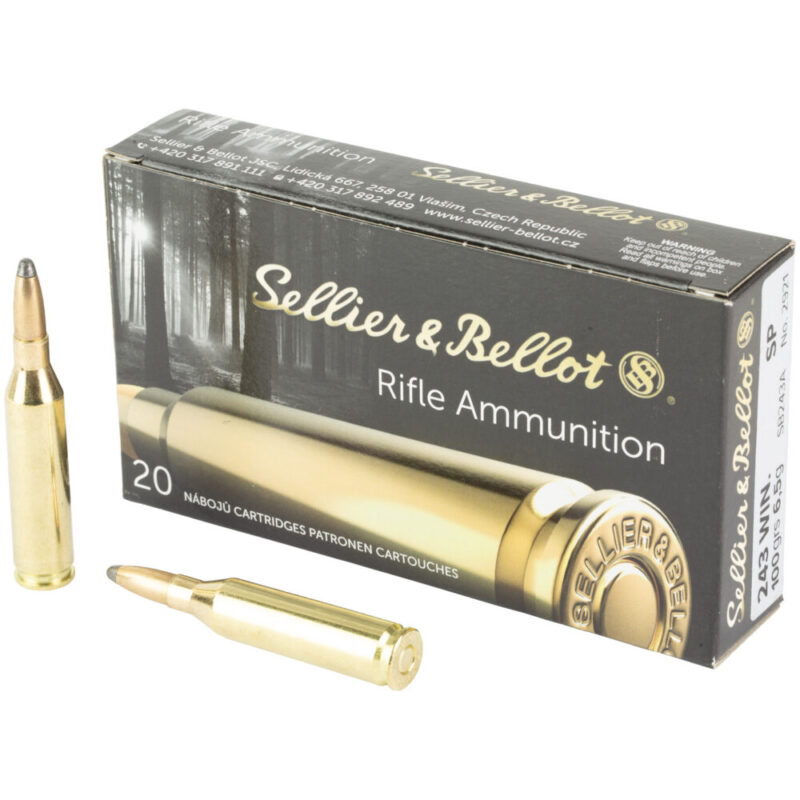 Sellier & Bellot Rifle 243WIN 100 Grain 20 Round Box