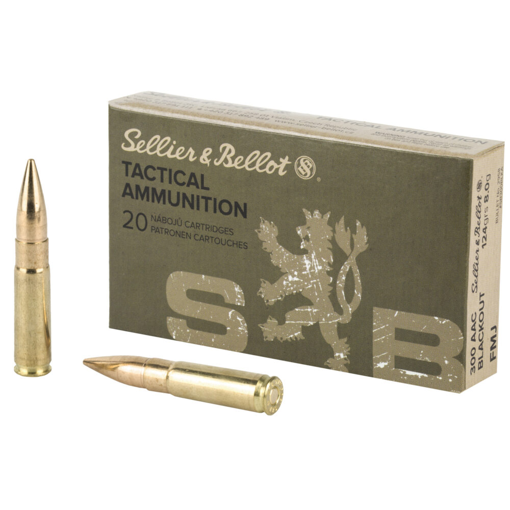 Sellier & Bellot Rifle 300 Blackout 124 Grain 20 Round Box