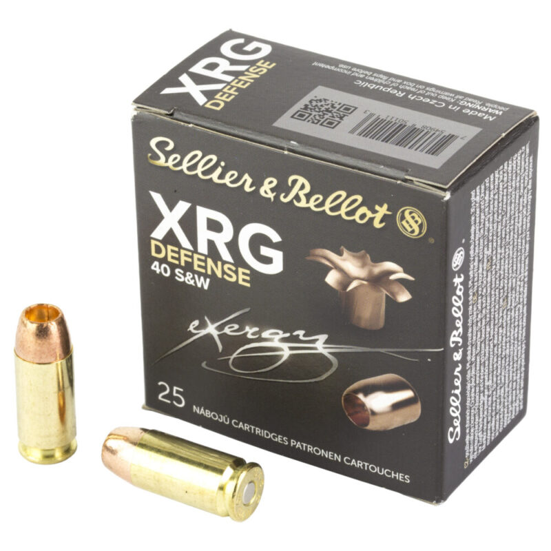 Sellier & Bellot XRG 40 S&W 130 Grain 25 Round Box