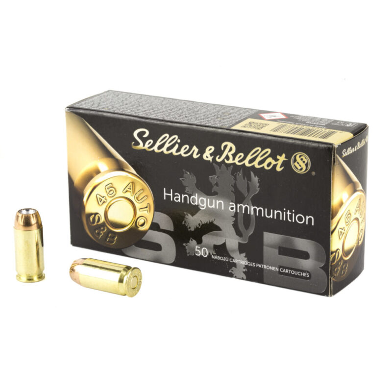 Sellier & Bellot Pistol 45 ACP 230 Grain 50 Round Box