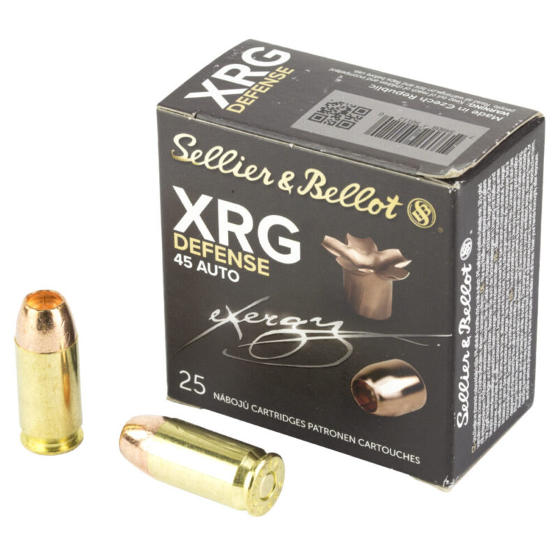 Sellier & Bellot XRG 45 ACP 165 Grain 25 Round Box