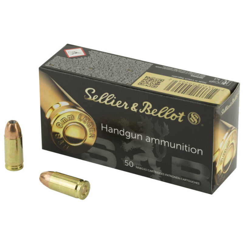 Sellier & Bellot Pistol 9MM 115 Grain 50 Round Box