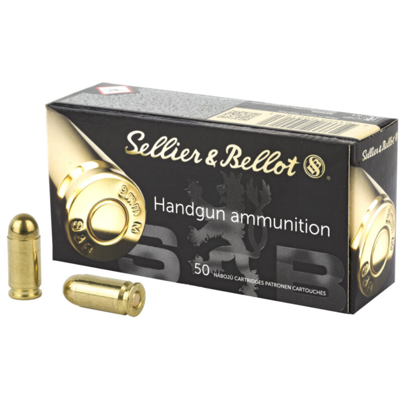 Sellier & Bellot Pistol 9MM Makarov 95 Grain 50 Round Box