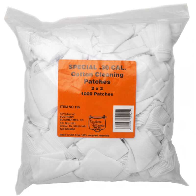 Southern Bloomer Cotton Patch 2″X2″ For 30 Caliber 1000 Pack