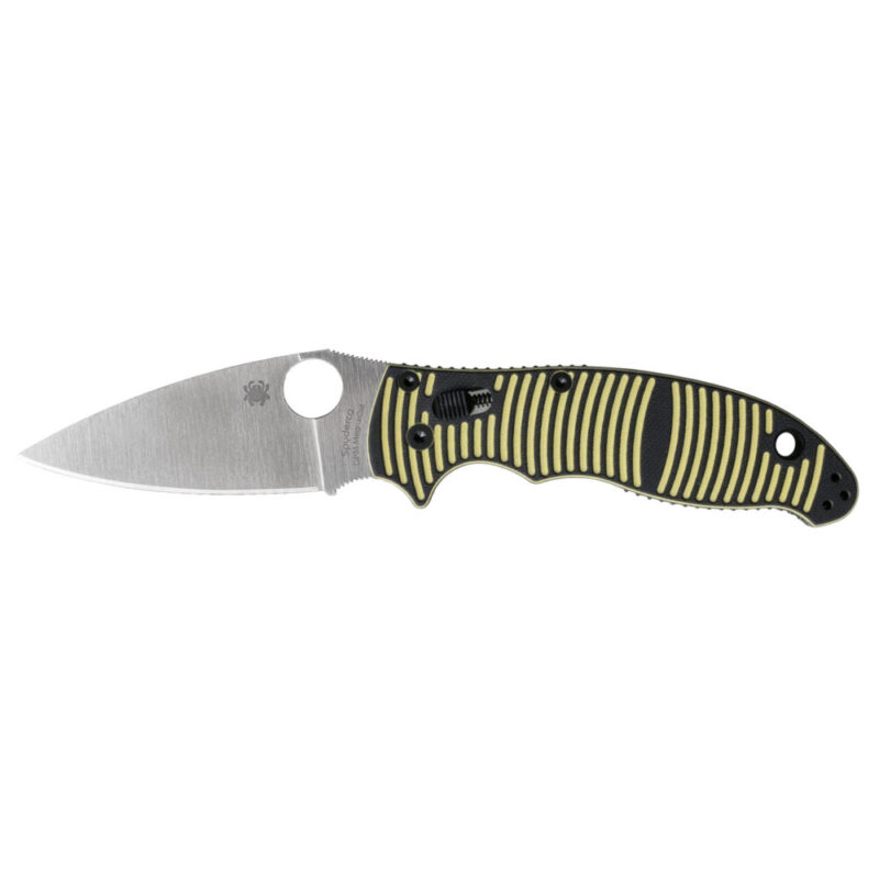 Spyderco Manix 2 Salt Folding Knife 3.37″ Drop Point Blade Silver
