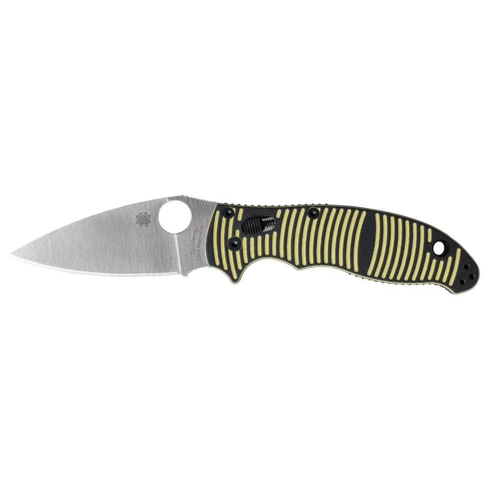 Spyderco Manix 2 Salt Folding Knife 3.37″ Drop Point Blade Silver