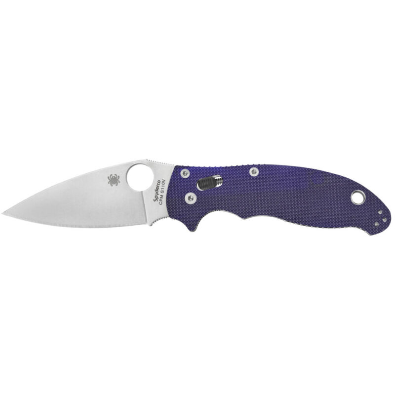 Spyderco Manix 2 3.375″ Folding Knife CPMS110V Dark Blue G-10