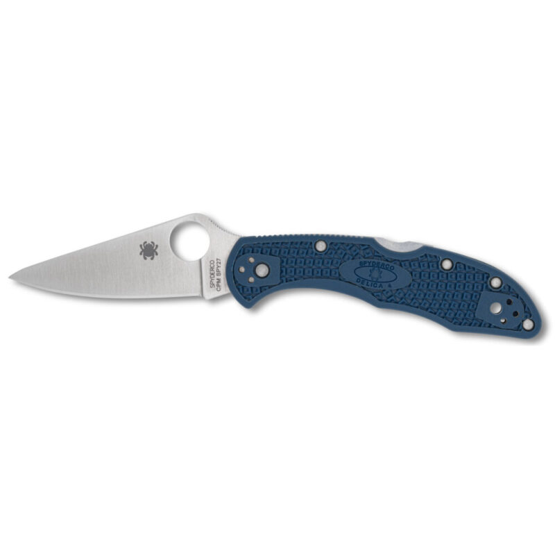 Spyderco Delica 4 Folding Knife 2.9″ Drop Point Blade CPM SPY27 Blade Steel Silver