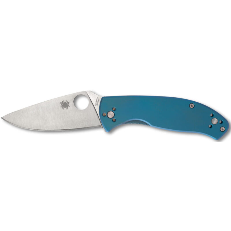 Spyderco Tenacious Folding Knife 3.35″ Drop Point Blade 8Cr13MoV Blade Steel Silver Blade