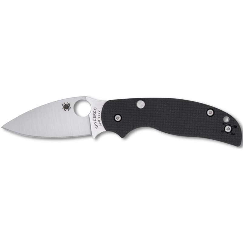 Spyderco Sage 6 Folding Knife 3″ Drop Point Blade CPM S30V Blade Steel Silver