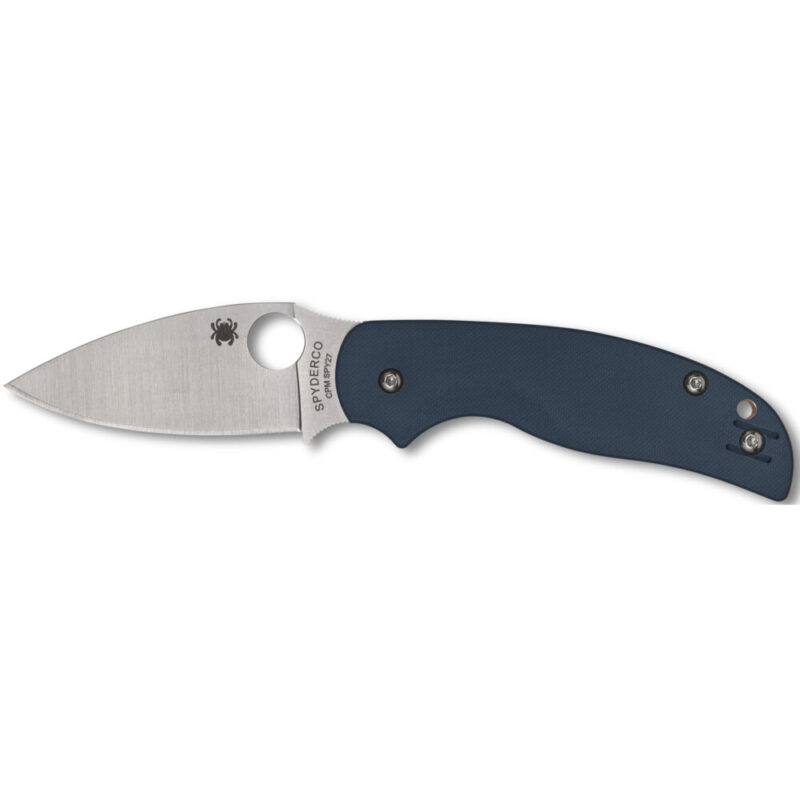 Spyderco Sage 5 Folding Knife 3″ Drop Point Blade CPM SPY27 Blade Steel Silver Blade