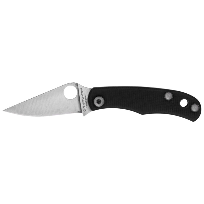 Spyderco Bug Folding Knife 1.27″ Drop Point Blade 12C27 Blade Steel Silver Blade