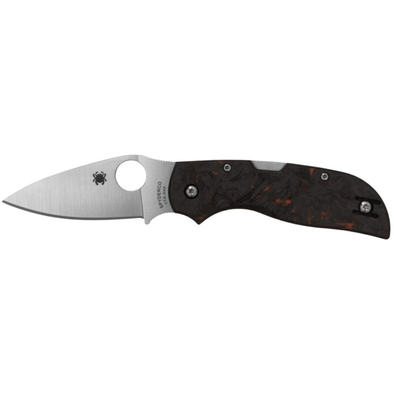 Spyderco Chaparral Folding Knife 2.8″ Drop Point Blade Silver