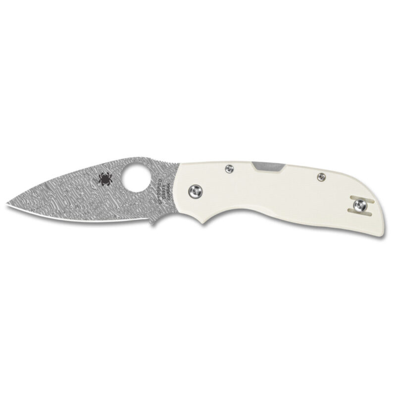 Spyderco Chaparral Folding Knife 2.8″ Drop Point Blade Silver