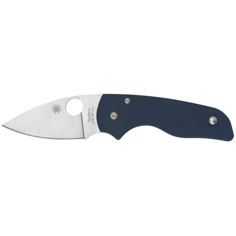 Spyderco Lil Native Folding Knife 2.42″ Drop Point Blade CPM SPY27 Blade Silver Blade