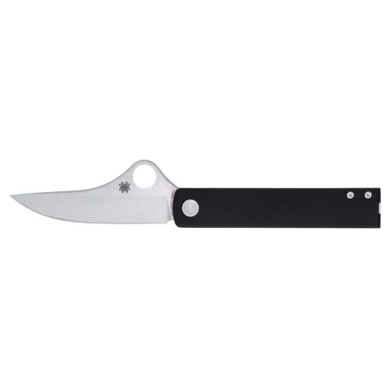 Spyderco Essenza Folding Knife 3.19″ Straight Back Blade N690Co Blade Steel Silver