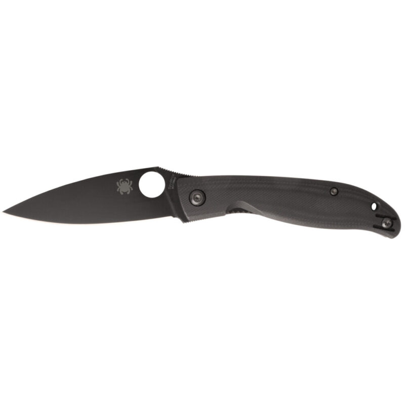 Spyderco Mantra 4 Folding Knife 3.34″ Drop Point Blade 8Cr13MoV Blade Steel Black Oxide Finish