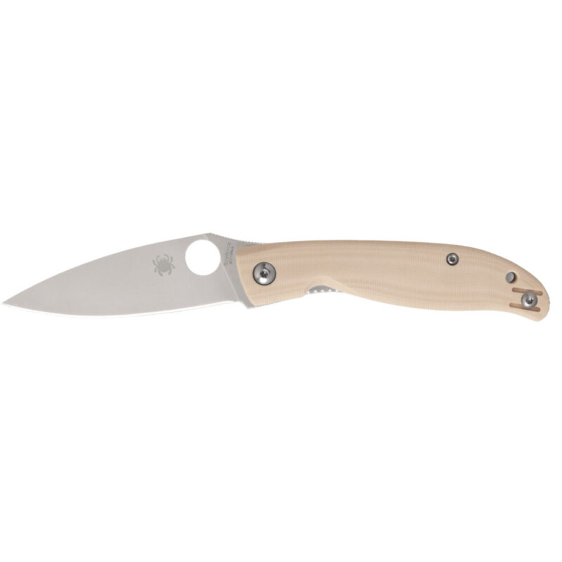 Spyderco Mantra 4 Folding Knife 3.34″ Drop Point Blade 8Cr13MoV Blade Steel Silver