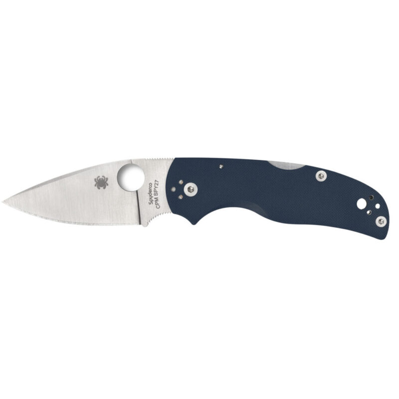 Spyderco Native 5 Folding Knife 3″ Drop Point Blade CPM SPY27 Blade Silver Blade