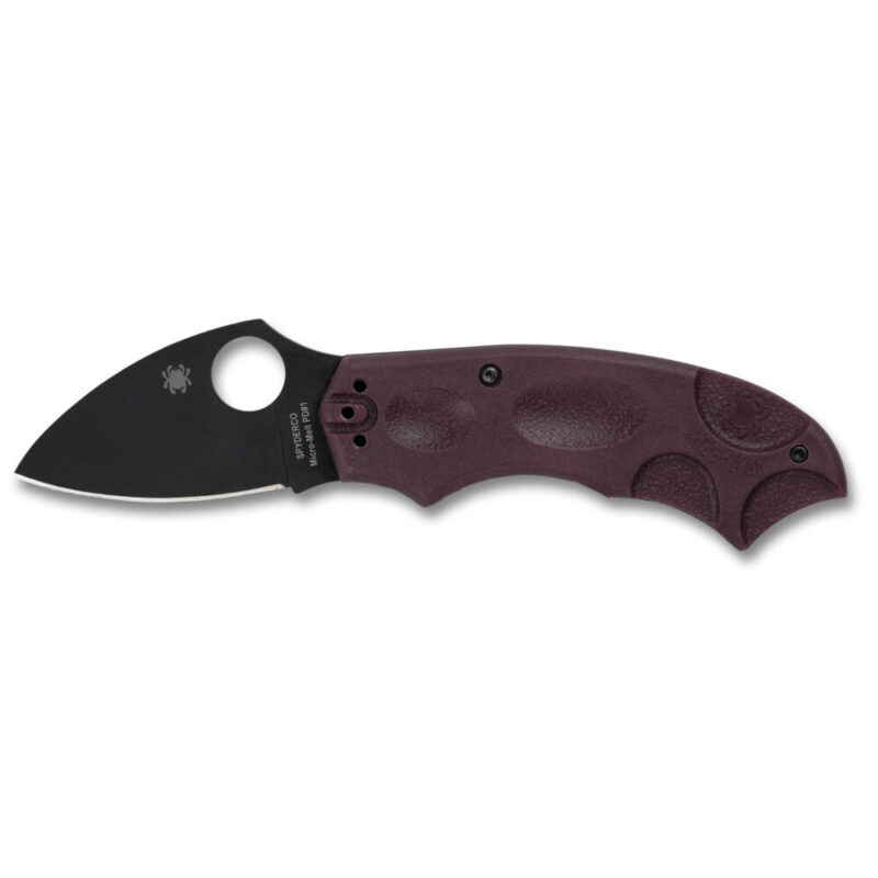 Spyderco MeerKat Folding Knife 2.02″ Drop Point Blade Micro Melt PD#1 Blade Steel Black