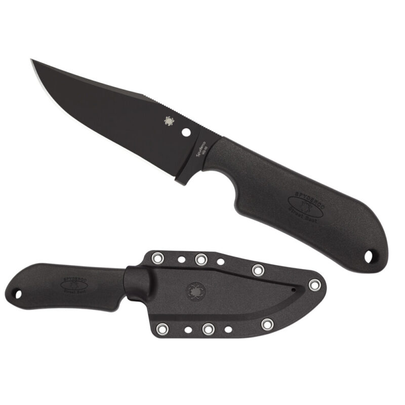 Spyderco Street Beat Lightweight 3.5″ Fixed Blade Knife VG-10 Blade