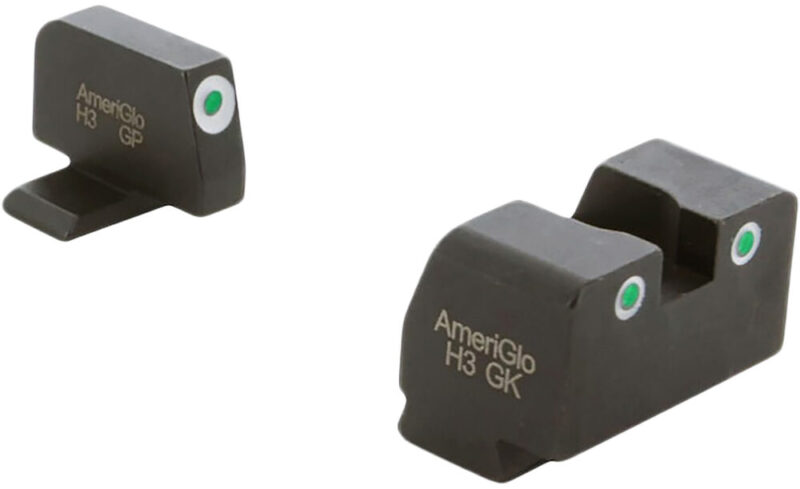 AmeriGlo Tall Suppressor Height Sight Green/Tritium White Outline