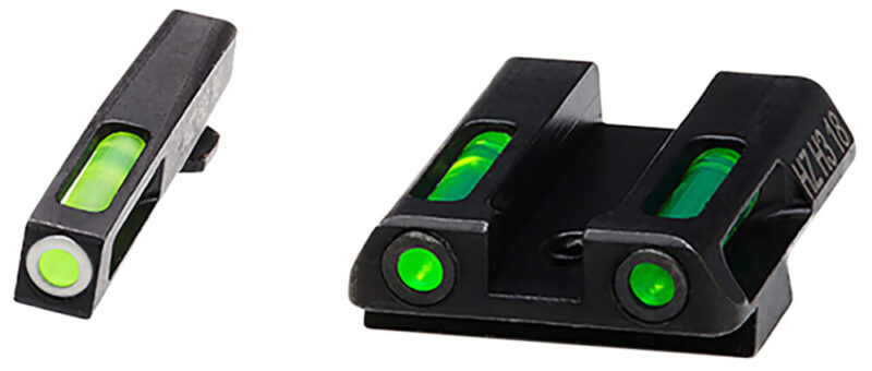 Hi-Viz LiteWave H3 Sight Set for Glock Green/Tritium White Outline