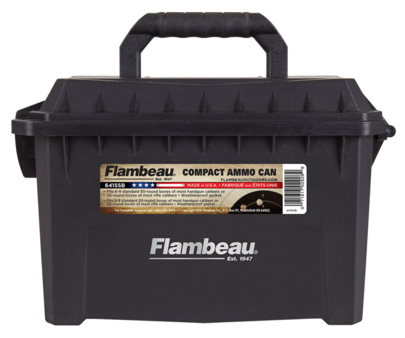 Flambeau Compact Ammo Can Black