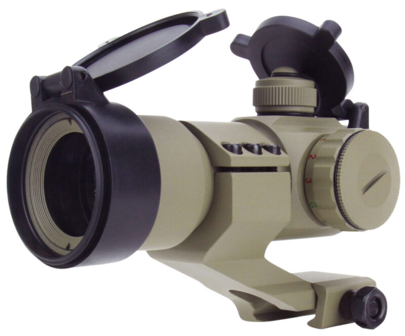 TacFire 1×30 Dual Illuminated Red/Green Dot Sight Red Dots Tan