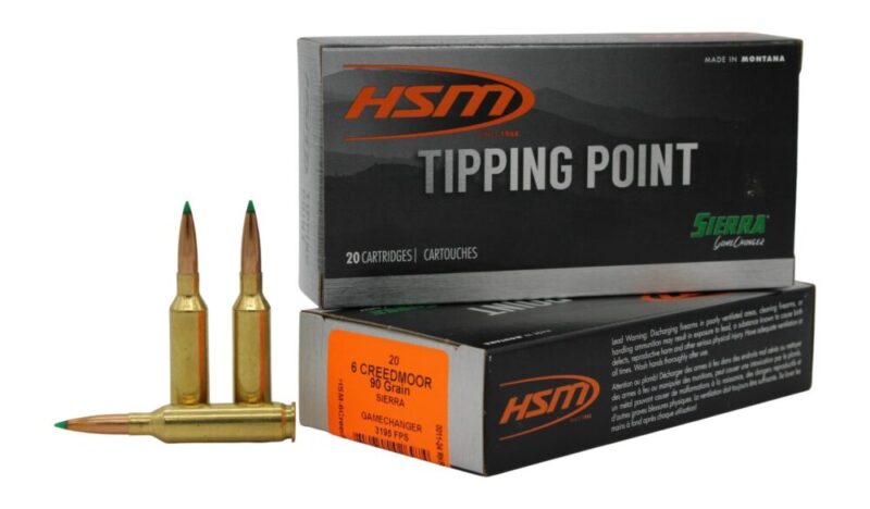 Hsm Tipping Point Hunting Creedmoor 90 gr Sierra GameChanger 20 rd 6mm