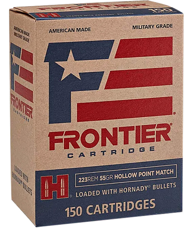 Frontier Cartridge Military Grade Centerfire Rifle 223 Rem 55 gr Hollow Point Match 150 rd
