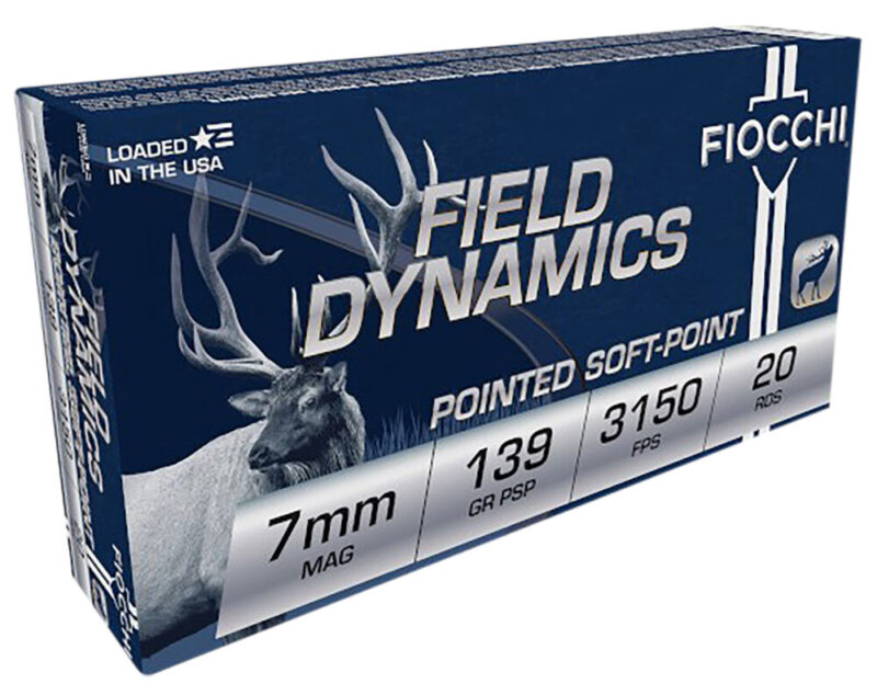 Fiocchi Ammunition Field Dynamics Hunting Rem 139 gr Pointed Soft Point 20 rd 7mm
