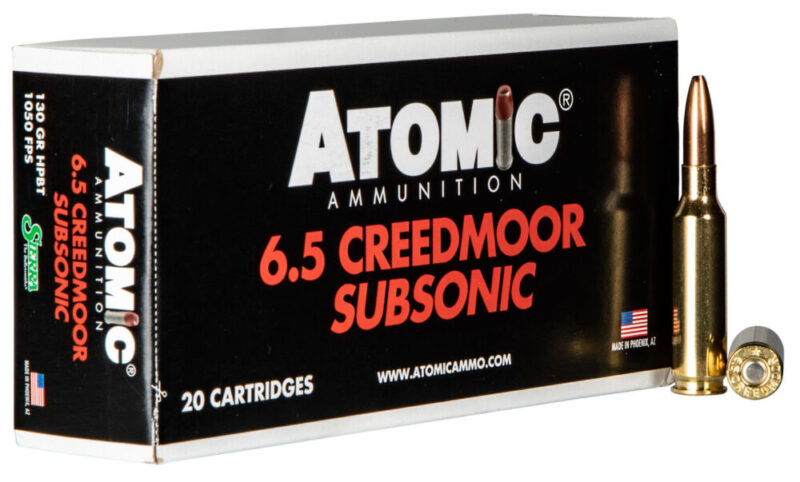 Atomic Rifle Subsonic 6.5 Creedmoor 130 gr Sierra MatchKing BTHP 20 rd