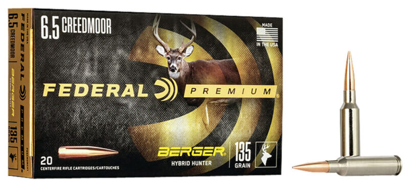 Federal Premium Hunting 6.5 Creedmoor 135 gr Berger Hybrid Hunter 20 rd