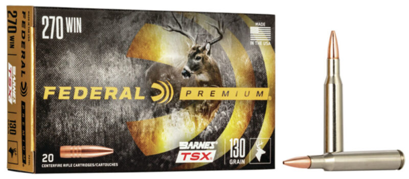 Federal Premium Hunting 270 Win 130 gr Barnes TSX 20 rd
