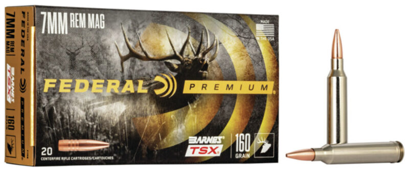 Federal Premium Hunting Rem 160 gr Barnes TSX 20 rd 7mm