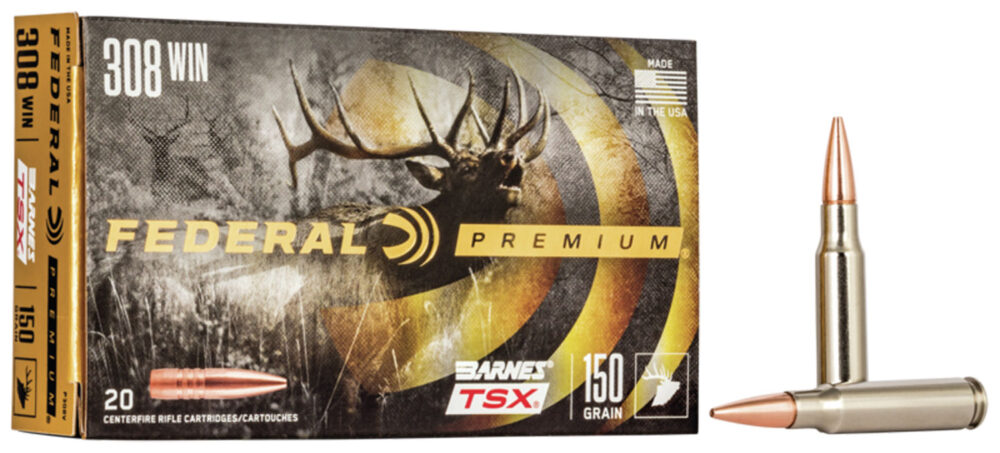 Federal Premium Hunting 308 Win 150 gr Barnes TSX 20 rd