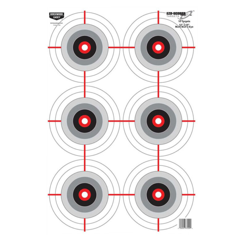 Birchwood Casey EZE-Scorer Multiple Bull’s-Eye Black/White