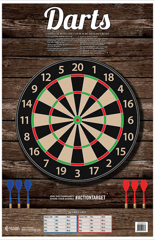 Action Target Entertainment Darts Multi-Color