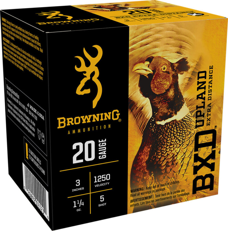 Browning BXD Upland 20 Gauge Nickel-Plated Lead 25 rd