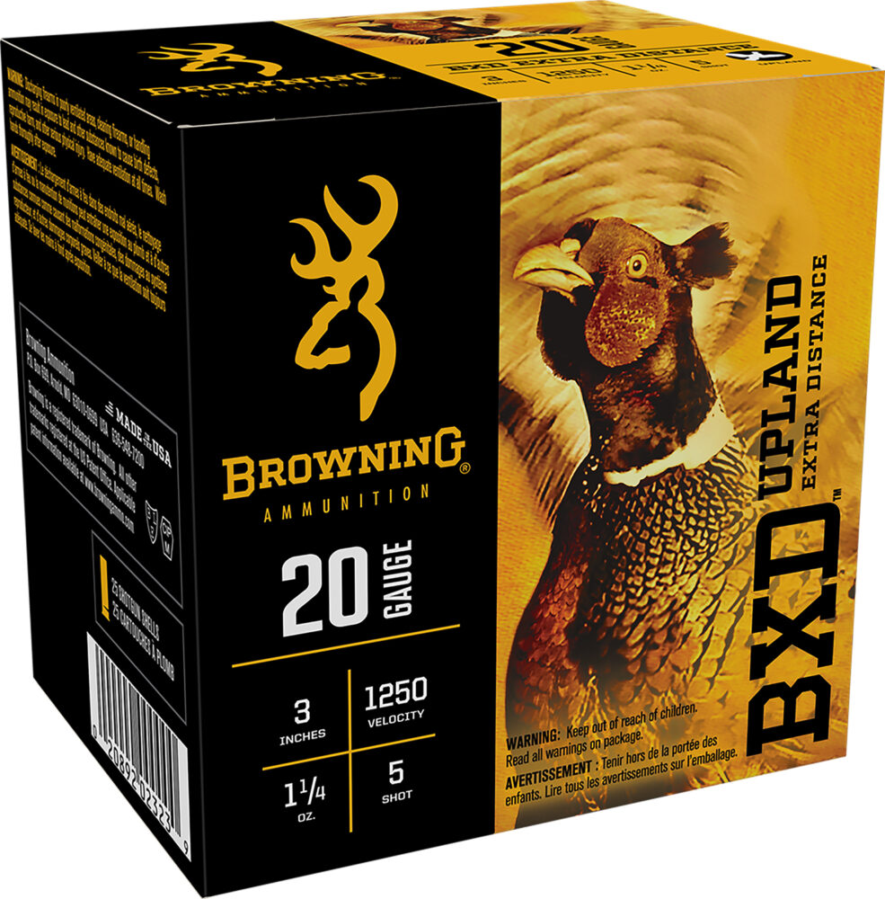 Browning BXD Upland 20 Gauge Nickel-Plated Lead 25 rd