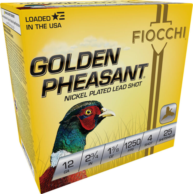 Fiocchi Ammunition Golden Pheasant Extrema 12 Gauge Nickel-Plated Lead 25 rd