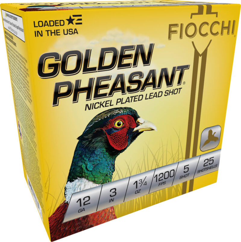 Fiocchi Ammunition Golden Pheasant Extrema 12 Gauge Nickel-Plated Lead 25 rd