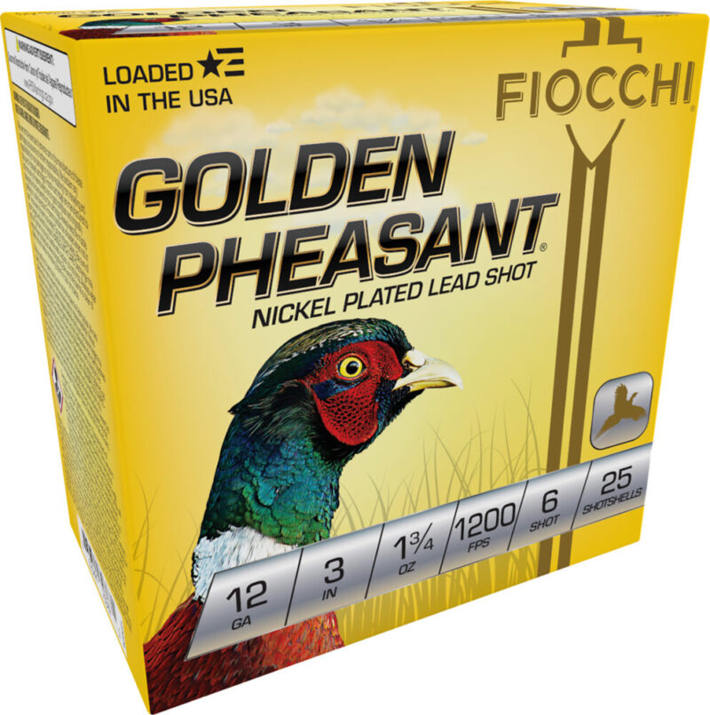 Fiocchi Ammunition Golden Pheasant Extrema 12 Gauge Nickel-Plated Lead 25 rd