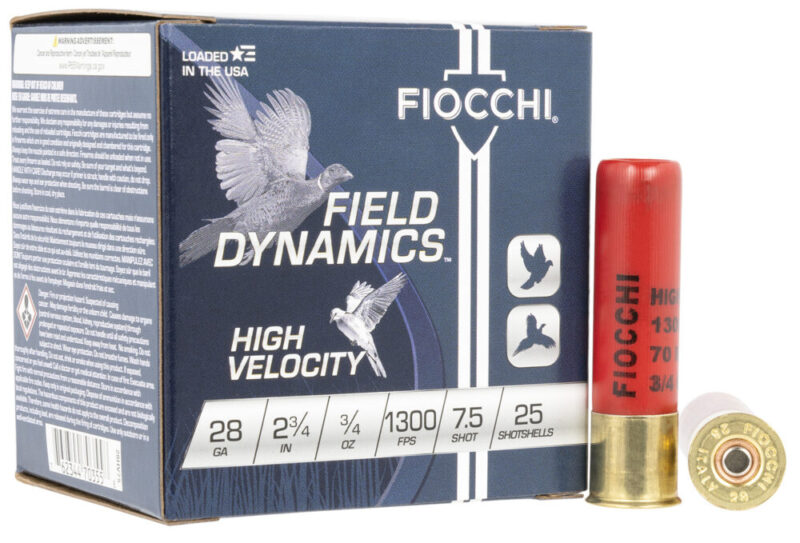 Fiocchi Ammunition Field Dynamics High Velocity 28 Gauge Lead 25 rd